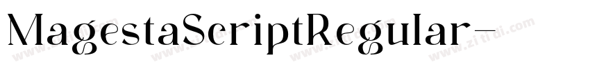 MagestaScriptRegular字体转换
