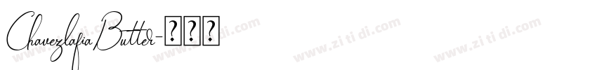ChavezlafiaButter字体转换