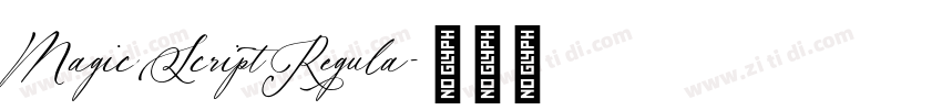 MagicScriptRegula字体转换