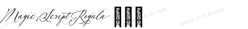 MagicScriptRegula字体转换