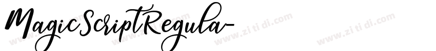 MagicScriptRegula字体转换