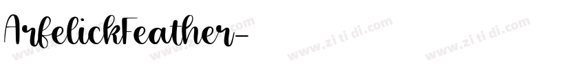 ArfelickFeather字体转换