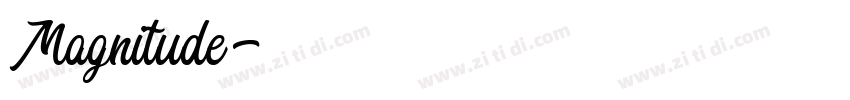 Magnitude字体转换
