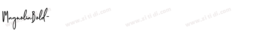 MagnoliaBold字体转换