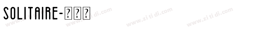Solitaire字体转换