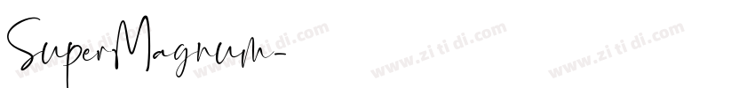 SuperMagnum字体转换