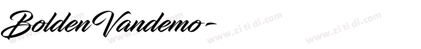 BoldenVandemo字体转换