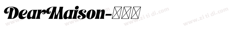 DearMaison字体转换