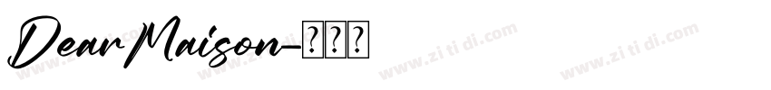 DearMaison字体转换