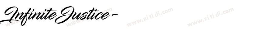 InfiniteJustice字体转换