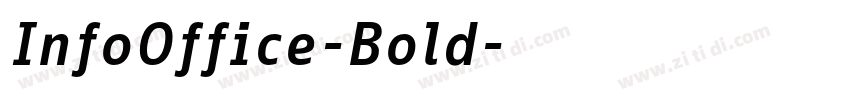 InfoOffice-Bold字体转换
