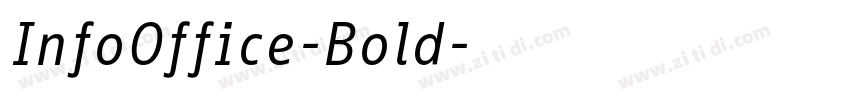 InfoOffice-Bold字体转换