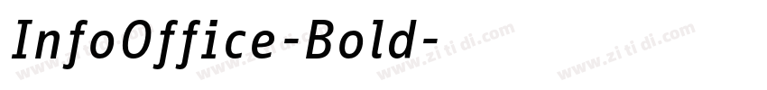 InfoOffice-Bold字体转换