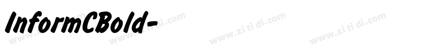 InformCBold字体转换