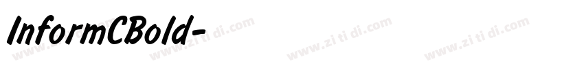 InformCBold字体转换