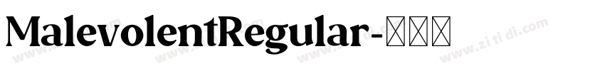 MalevolentRegular字体转换