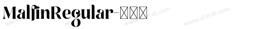 MalfinRegular字体转换