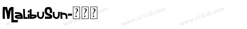 MalibuSun字体转换