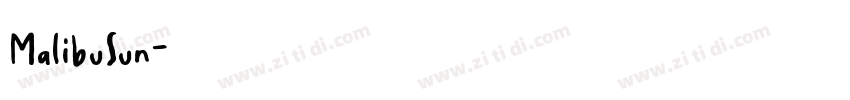 MalibuSun字体转换