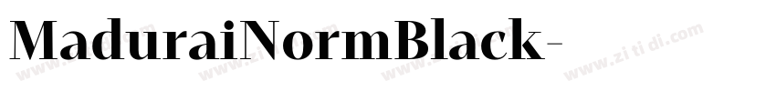 MaduraiNormBlack字体转换