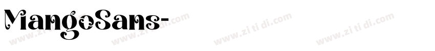 MangoSans字体转换