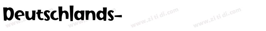 Deutschlands字体转换