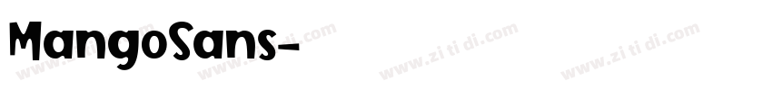 MangoSans字体转换