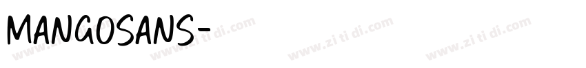 MangoSans字体转换