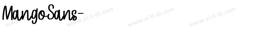 MangoSans字体转换