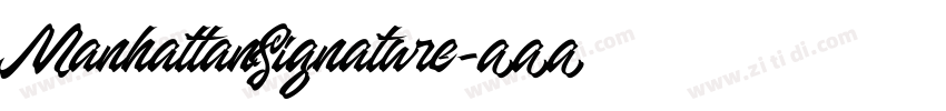 ManhattanSignature字体转换