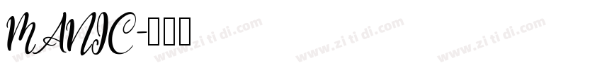 MANIC字体转换
