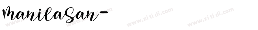 ManilaSan字体转换