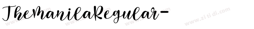 TheManilaRegular字体转换