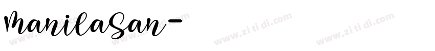 ManilaSan字体转换