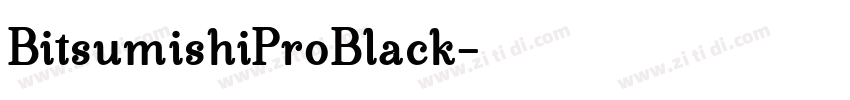 BitsumishiProBlack字体转换