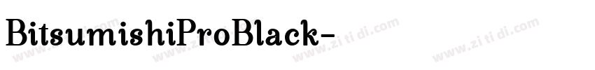 BitsumishiProBlack字体转换