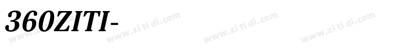 360ZITI字体转换