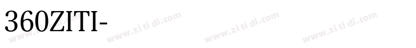 360ZITI字体转换