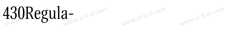 430Regula字体转换
