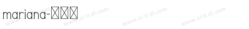 mariana字体转换
