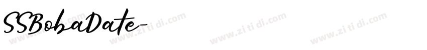 SSBobaDate字体转换