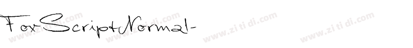 FoxScriptNormal字体转换