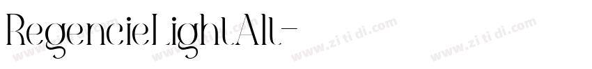 RegencieLightAlt字体转换