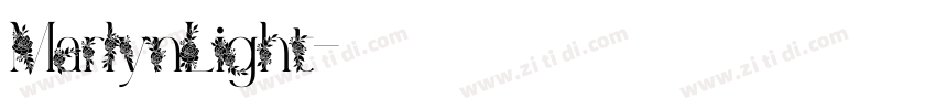 MarlynLight字体转换