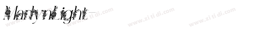 MarlynLight字体转换