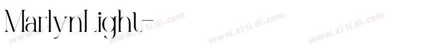 MarlynLight字体转换
