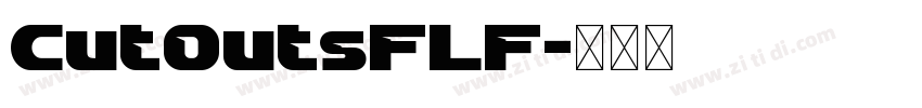 CutOutsFLF字体转换