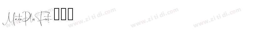 MartinPlusFonts字体转换