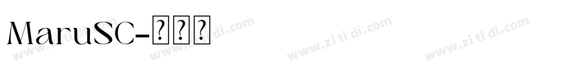 MaruSC字体转换