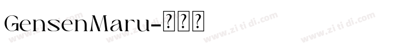 GensenMaru字体转换